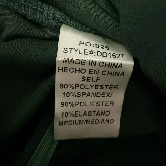 🆕 Dress Day Baltic Born Solana Ruched Dress In Hunter Green Size Medium - Picture 12 of 12